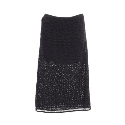 Chanel Camellia Cotton Nylon Skirt