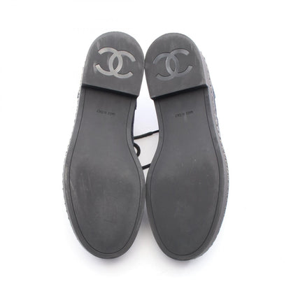 Chanel Coco Mark Denim Leather Shoes
