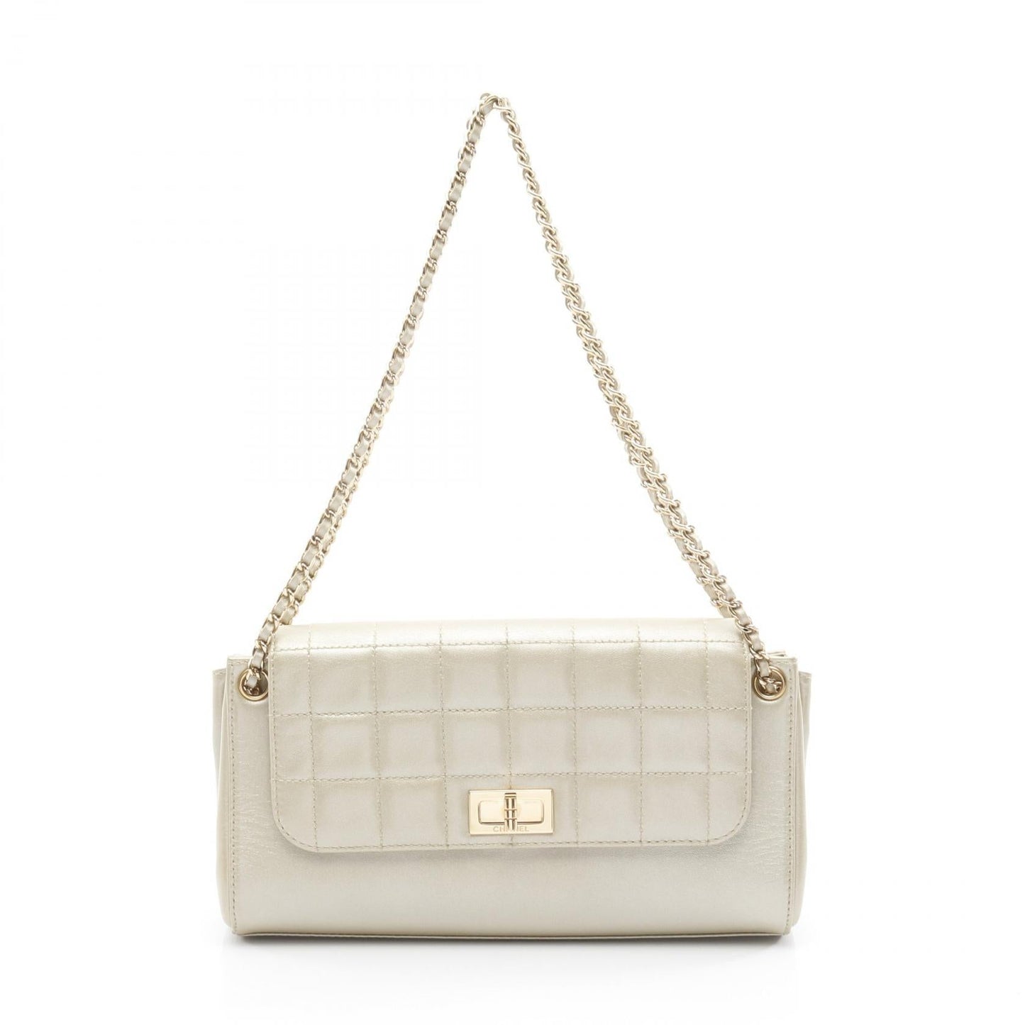 Chanel 2.55 Choco Bar Lambskin Shoulder Bag