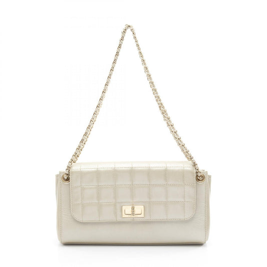 Chanel 2.55 Choco Bar Lambskin Shoulder Bag