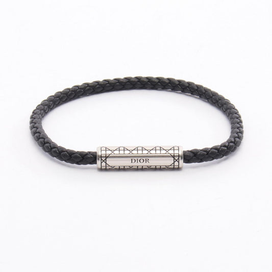 Dior Cannage Braided Leather Bracelet