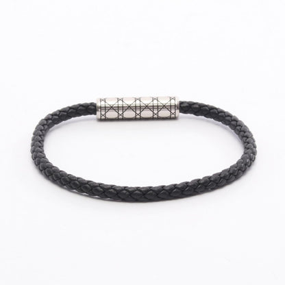 Dior Cannage Braided Leather Bracelet