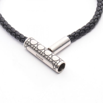 Dior Cannage Braided Leather Bracelet
