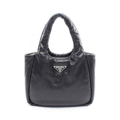 Prada Triangle Logo Leather Handbag