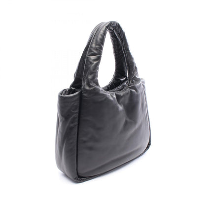 Prada Triangle Logo Leather Handbag