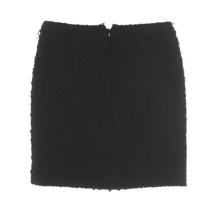 Chanel Coco Mark Button Tweed Wool Skirt