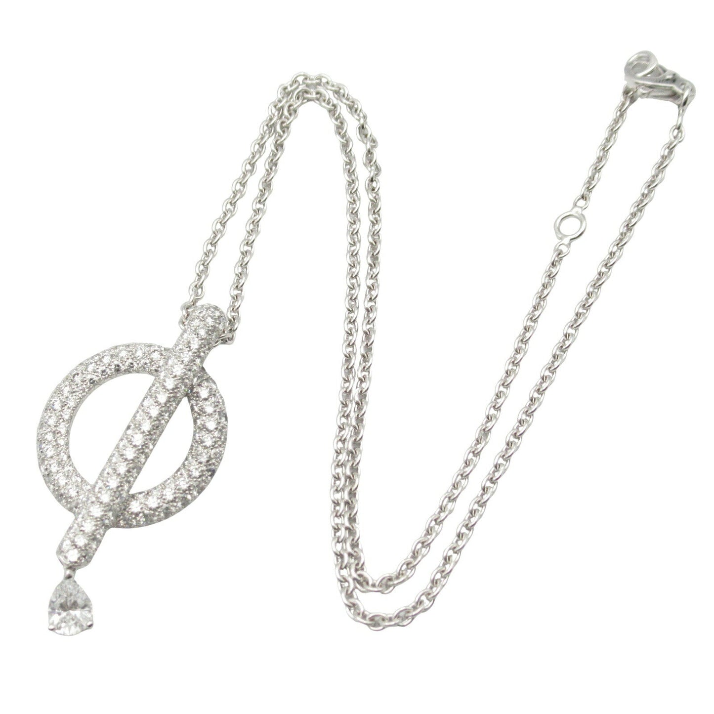 Chanel Omega Diamond K18WG Necklace