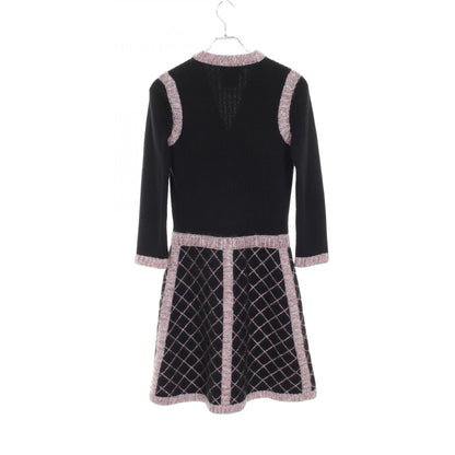 Chanel Camellia Button Silk Cashmere Dress