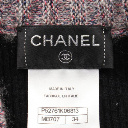 Chanel Camellia Button Silk Cashmere Dress
