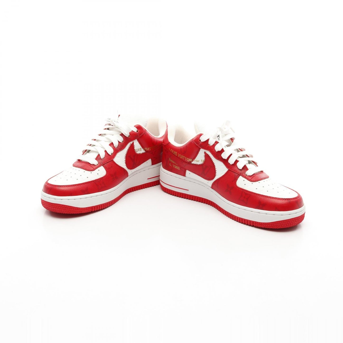 Louis Vuitton × Nike Air Force1 Low Monogram Leather Sneakers