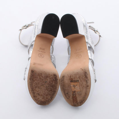 Chanel Coco Mark Exotic Leather Sandals