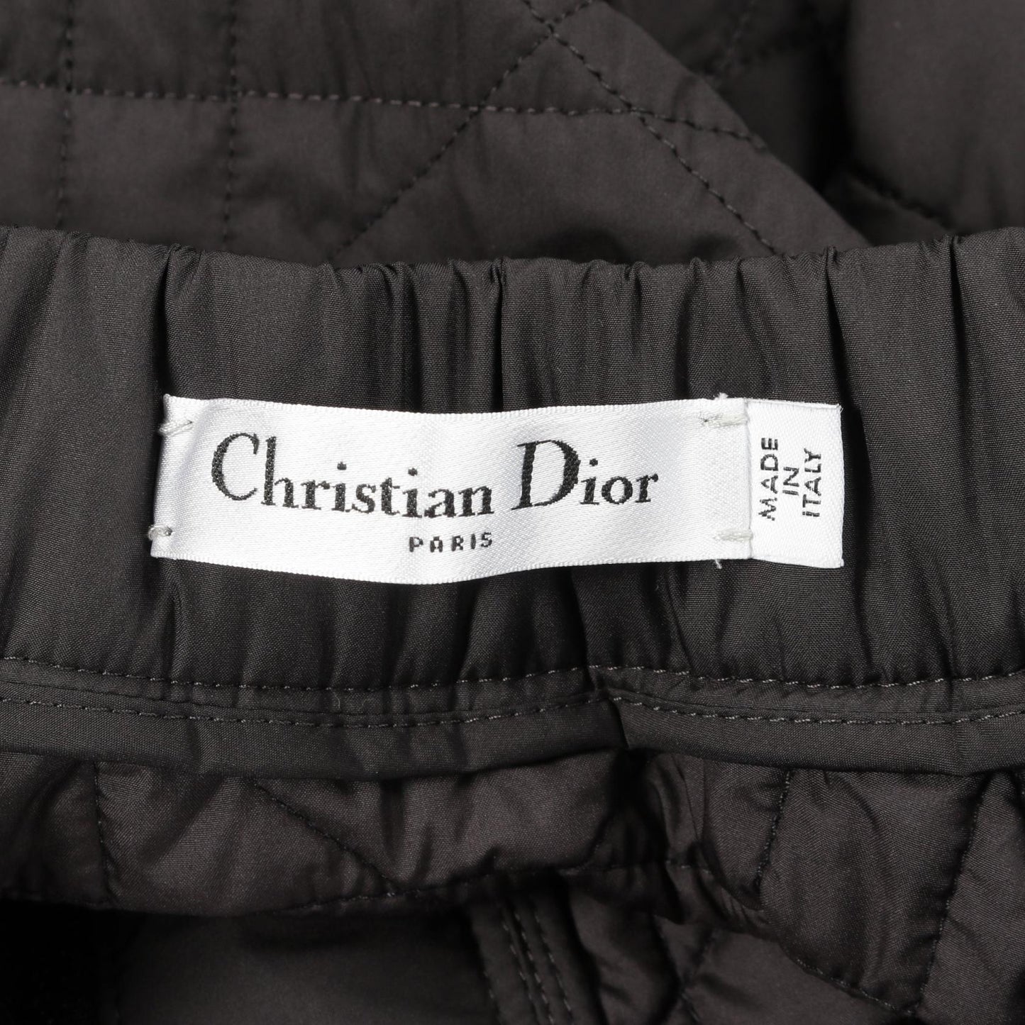 Christian Dior Micro Cannage Quilting Technical Taffeta Skirt