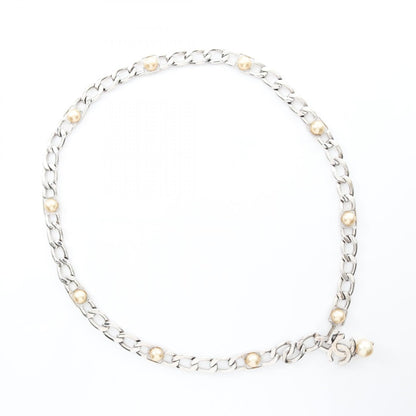 Chanel Coco Mark Metal/Fake Pearl Belt