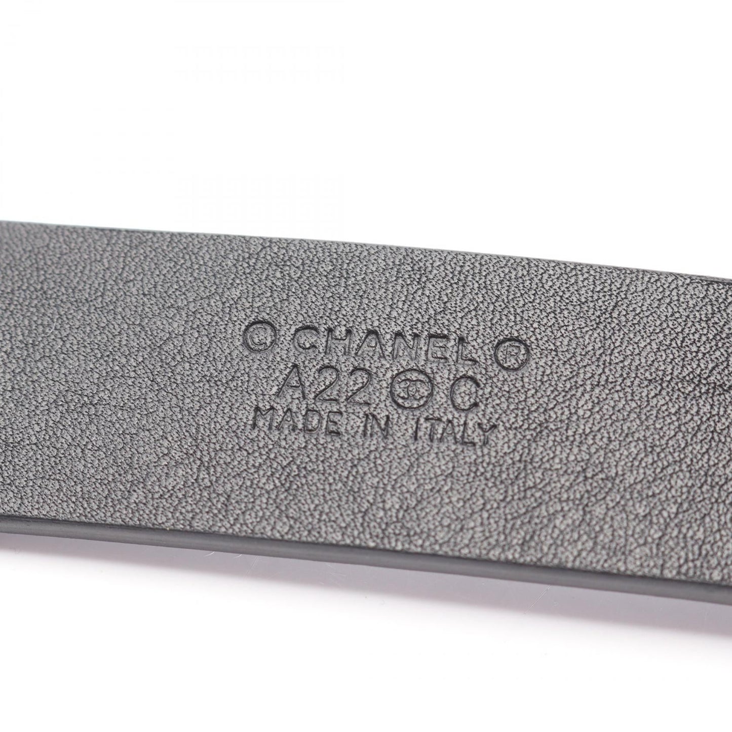 Chanel Coco Mark Leather Belt
