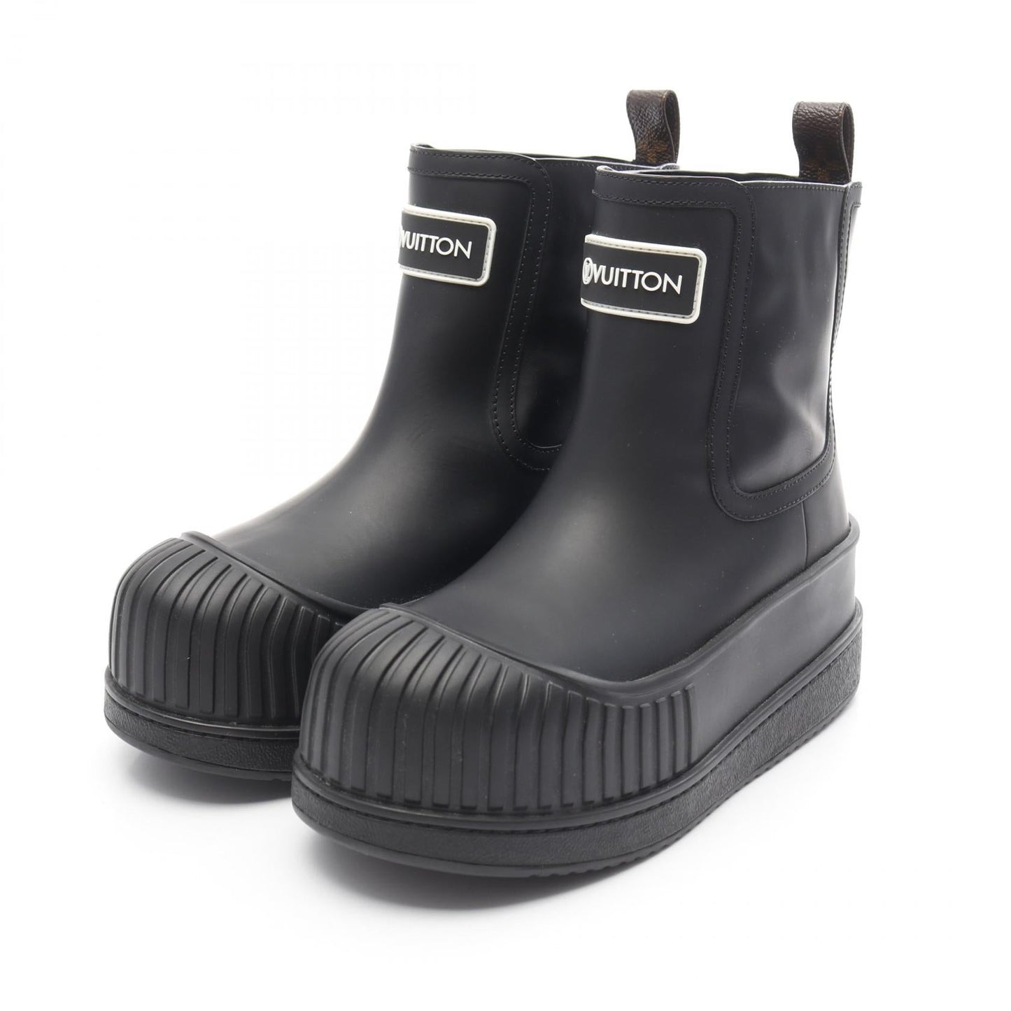 Louis Vuitton Polar Line Monogram Leather PVC Coated Canvas Rubber Boots