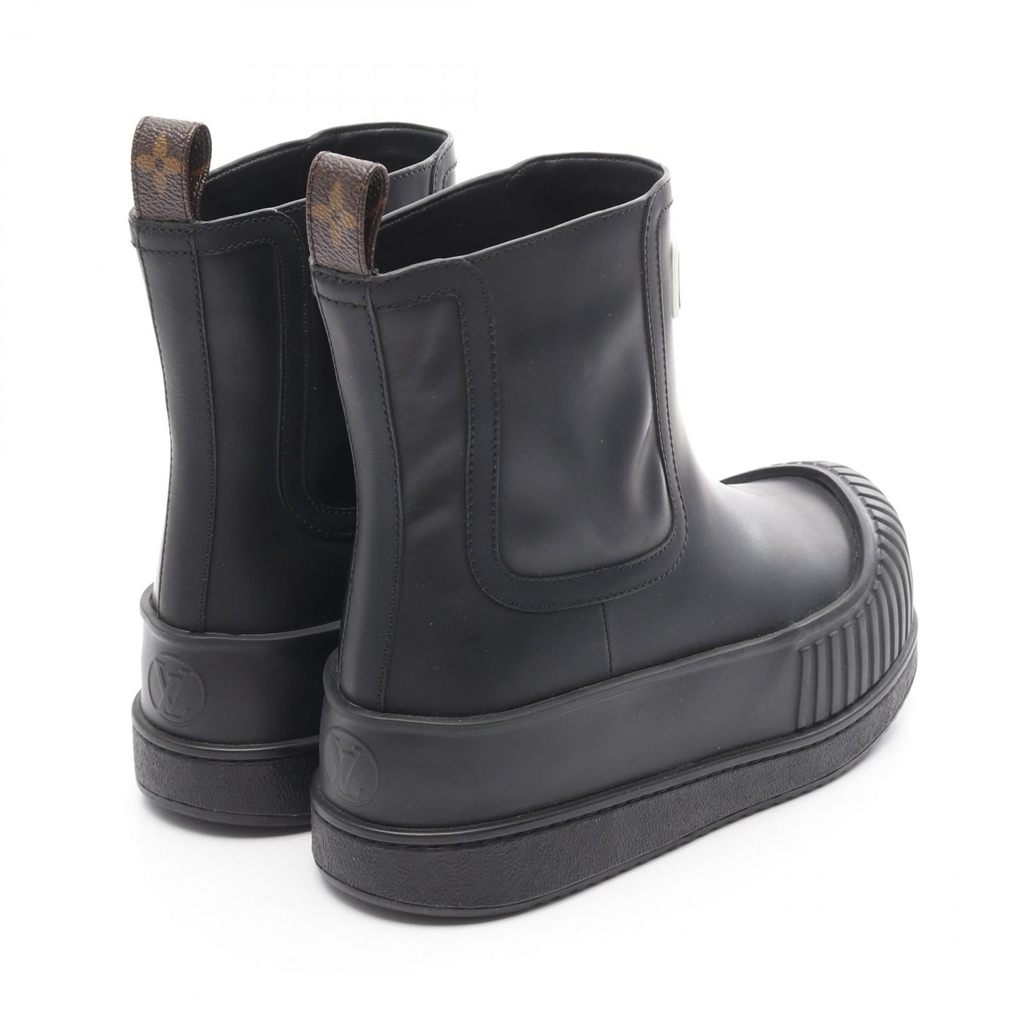 Louis Vuitton Polar Line Monogram Leather PVC Coated Canvas Rubber Boots