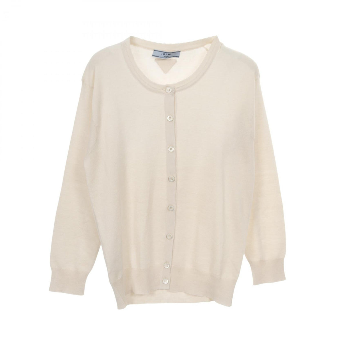 Prada P25N65 Silk Cotton Cardigan