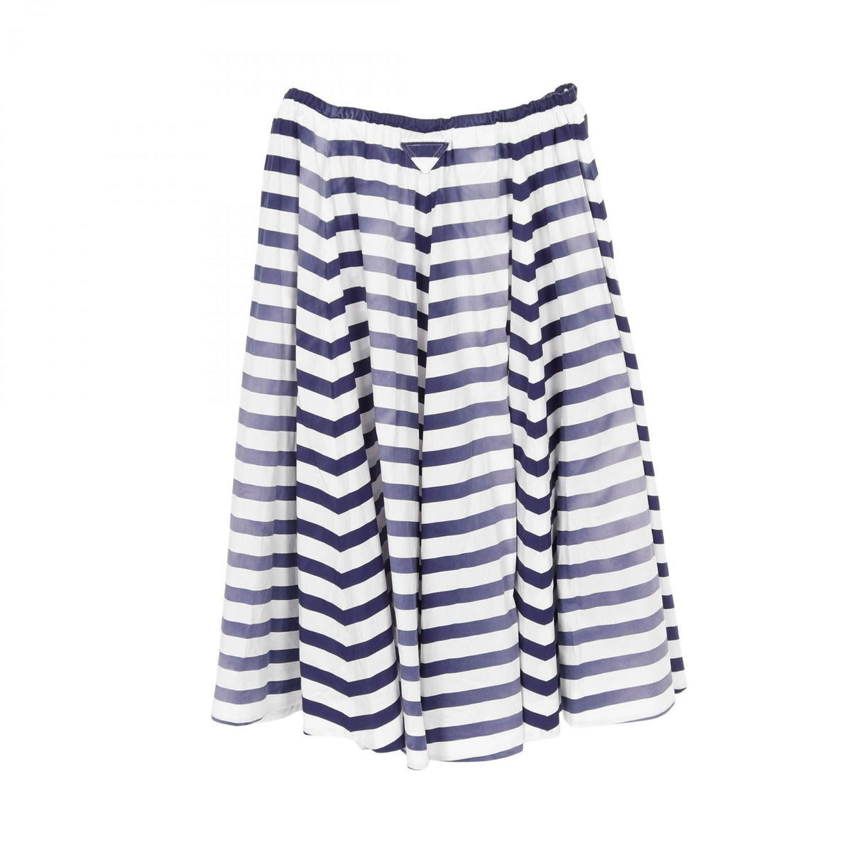 Prada Stripe Old Poplin Cotton Skirt