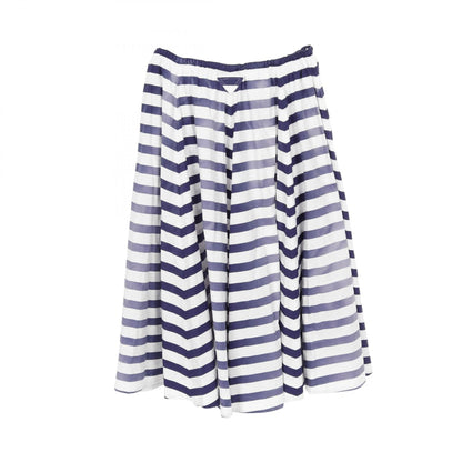 Prada Stripe Old Poplin Cotton Skirt