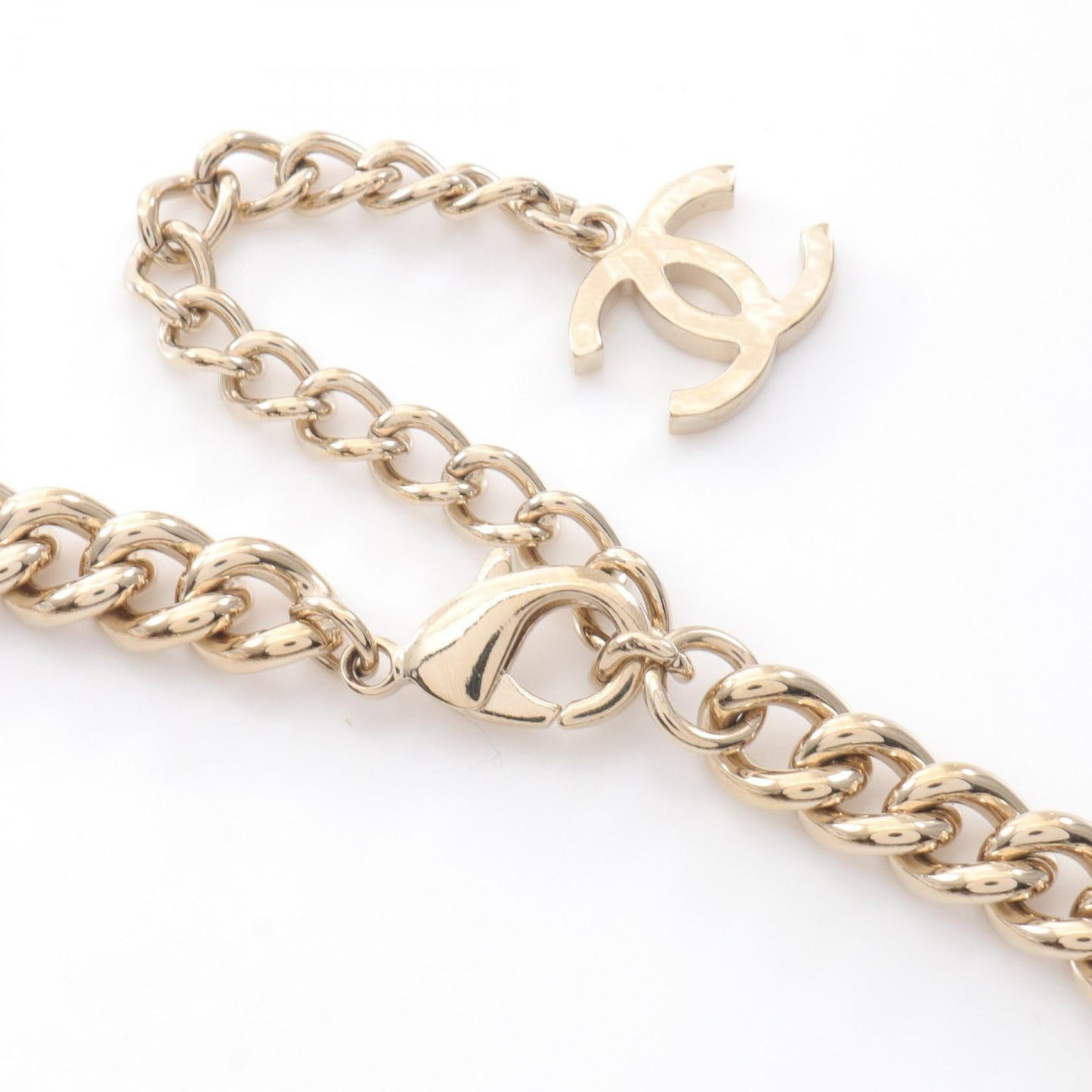 Chanel CHANEL Logo Coco Mark Necklace
