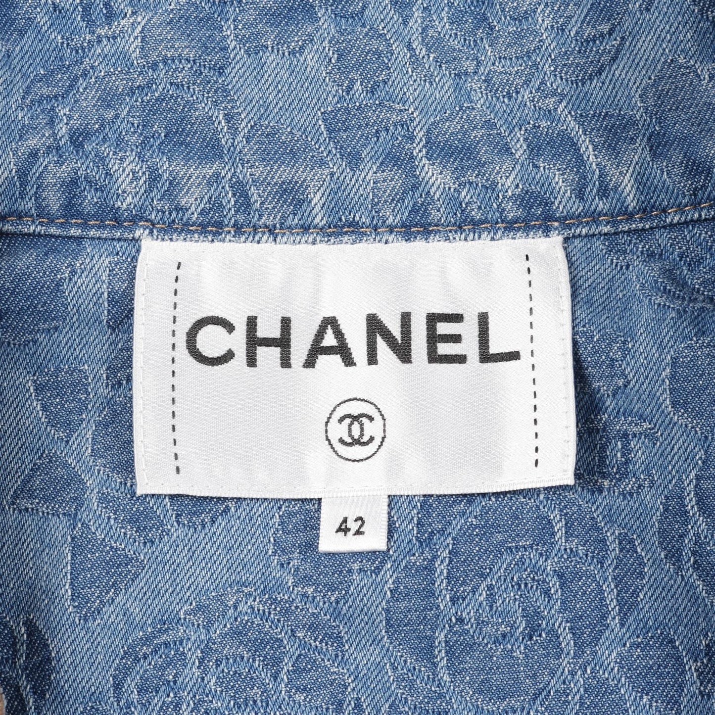 Chanel Camellia Denim Cotton Dress
