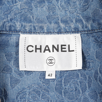 Chanel Camellia Denim Cotton Dress