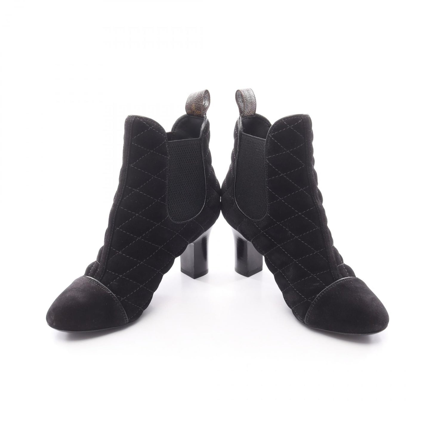 Louis Vuitton Monogram Suede PVC Coated Canvas Boots