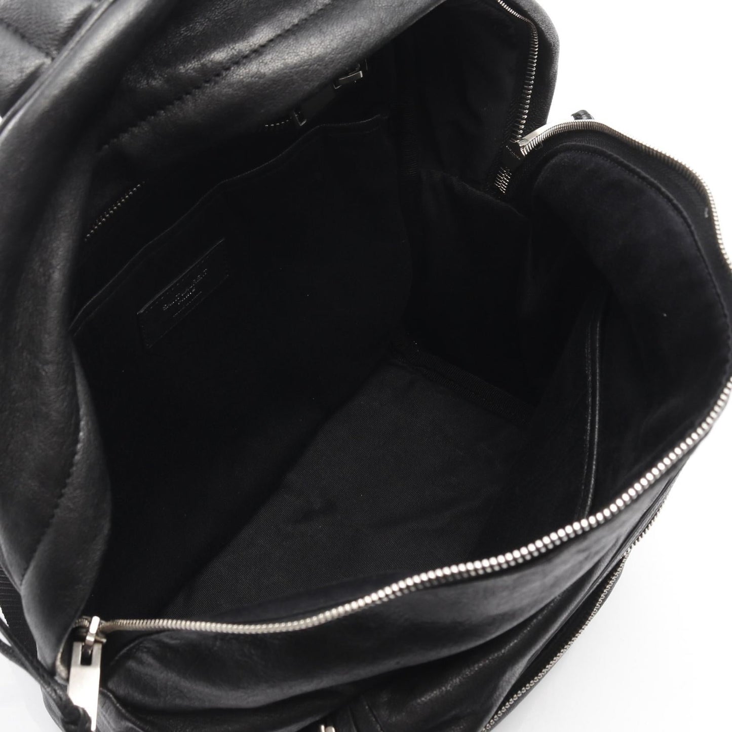 Saint Laurent Paris City Leather Canvas Backpack