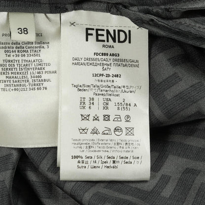 Fendi Zucca Silk Dress