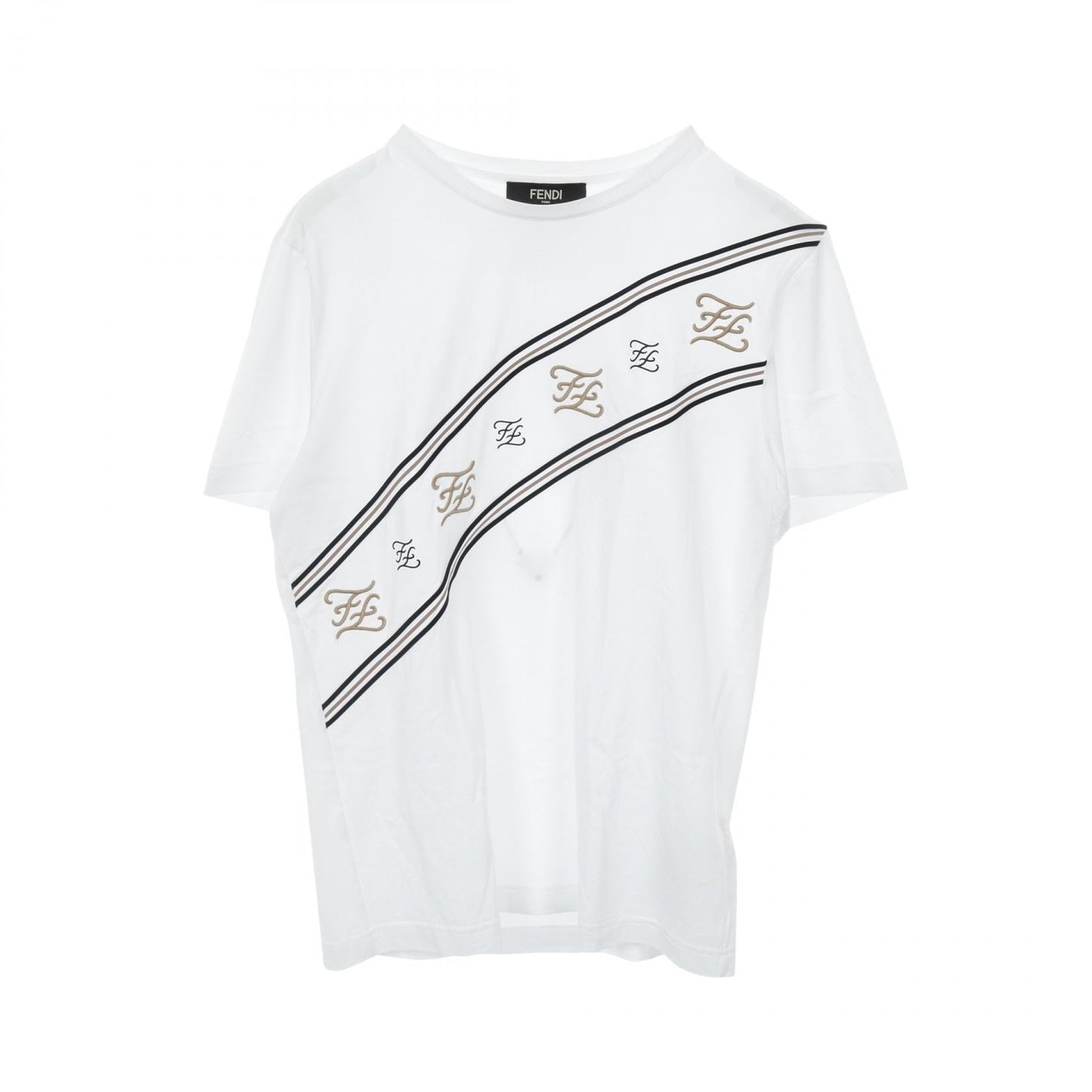 Fendi FF Calligraphy Logo Cotton Top