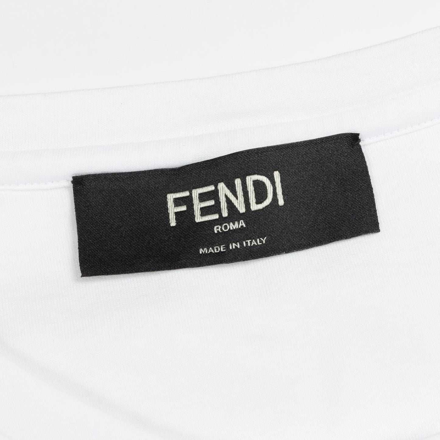 Fendi FF Calligraphy Logo Cotton Top