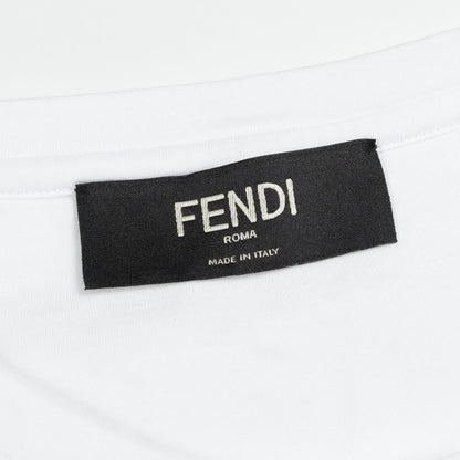 Fendi FF Calligraphy Logo Cotton Top