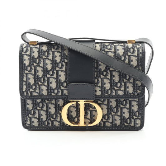 Dior 30 MONTAIGNE Oblique Jacquard Canvas Leather Shoulder Bag