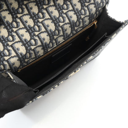 Dior 30 MONTAIGNE Oblique Jacquard Canvas Leather Shoulder Bag