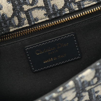 Dior 30 MONTAIGNE Oblique Jacquard Canvas Leather Shoulder Bag