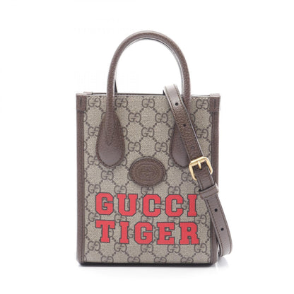 Gucci Interlocking G GG Supreme Coated Canvas 2way Bag
