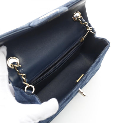 Chanel Mini Matelassé 20 Denim Shoulder Bag