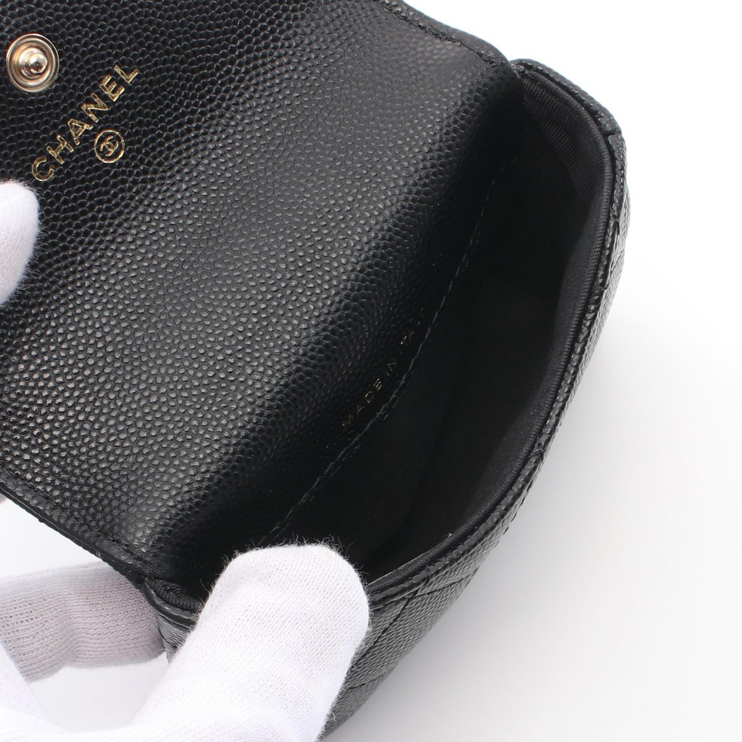 Chanel Matelasse Chain Flap Coin Purse Leather Coin Case