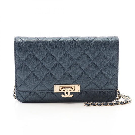 Chanel Matelasse Coco Lock Grained Calfskin Shoulder Bag