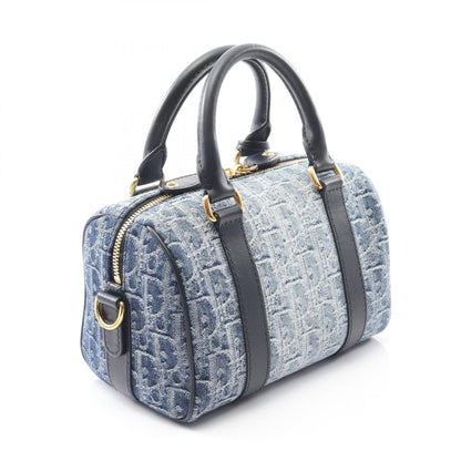Dior Groove 20 Oblique Jacquard Denim Leather Handbag