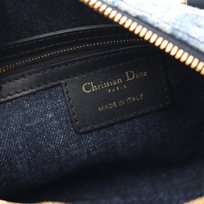 Dior Groove 20 Oblique Jacquard Denim Leather Handbag