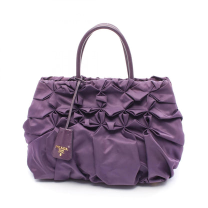 Prada TESSUTO B Nylon Leather Handbag