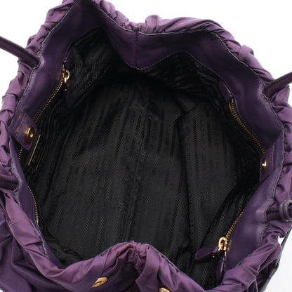 Prada TESSUTO B Nylon Leather Handbag