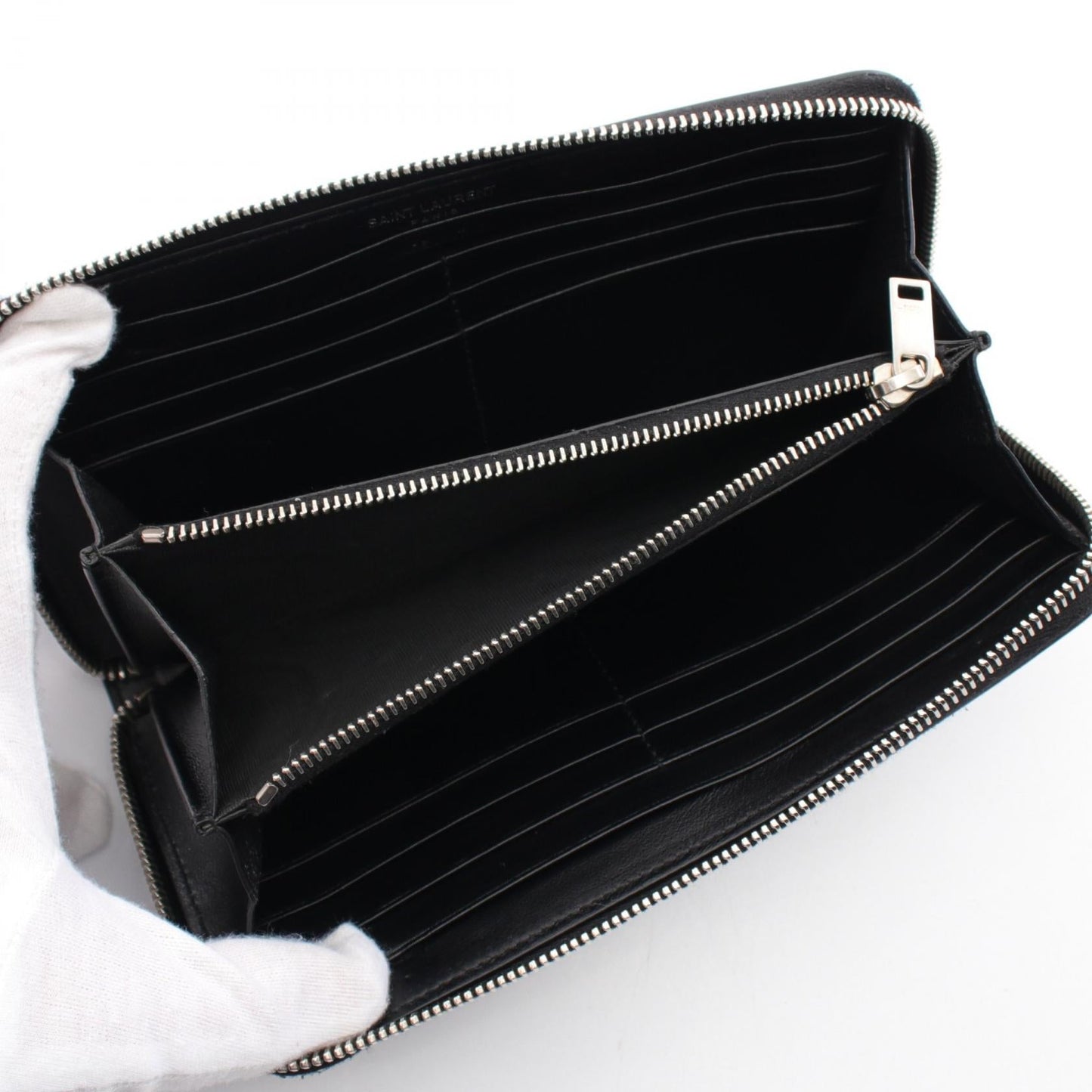 Yves Saint Laurent 447842 Leather Long Wallet