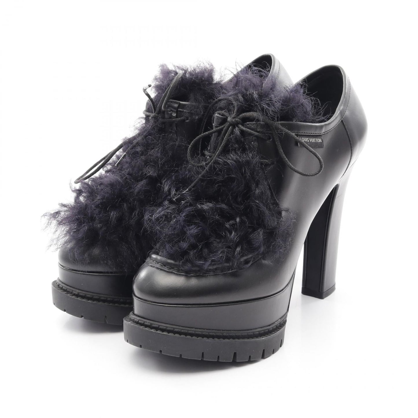Louis Vuitton Leather Fur Booties