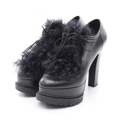 Louis Vuitton Leather Fur Booties