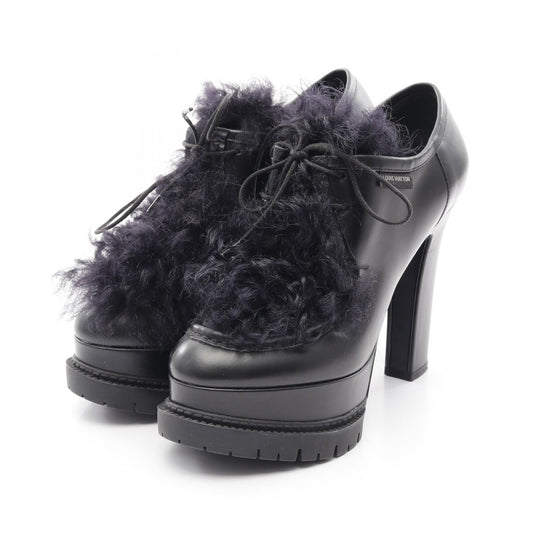 Louis Vuitton Leather Fur Booties