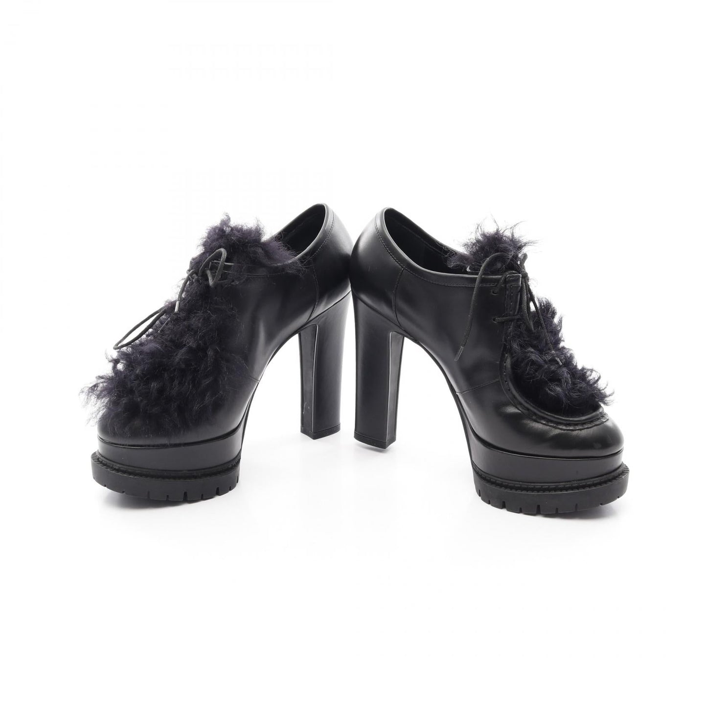 Louis Vuitton Leather Fur Booties