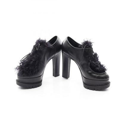 Louis Vuitton Leather Fur Booties
