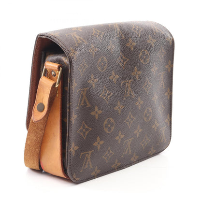Louis Vuitton Cartouchiere MM Monogram Coated Canvas Shoulder Bag